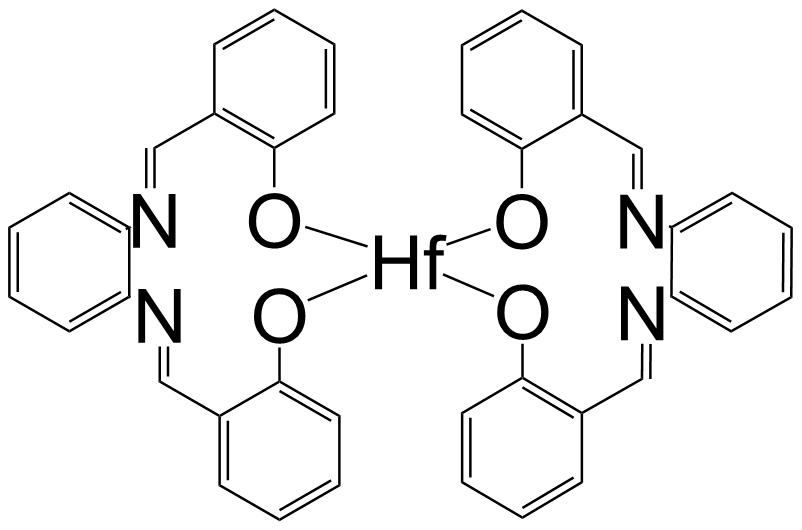 "Hafnium,bis[[2,2'-[1,2-phenylenebis(nitrilomethylidyne)] bis[phenolato]](2-)-N,N',O,O']-, (DD-8-211''2''2'1'1'''2''')- (9CI)"/116555-74-9